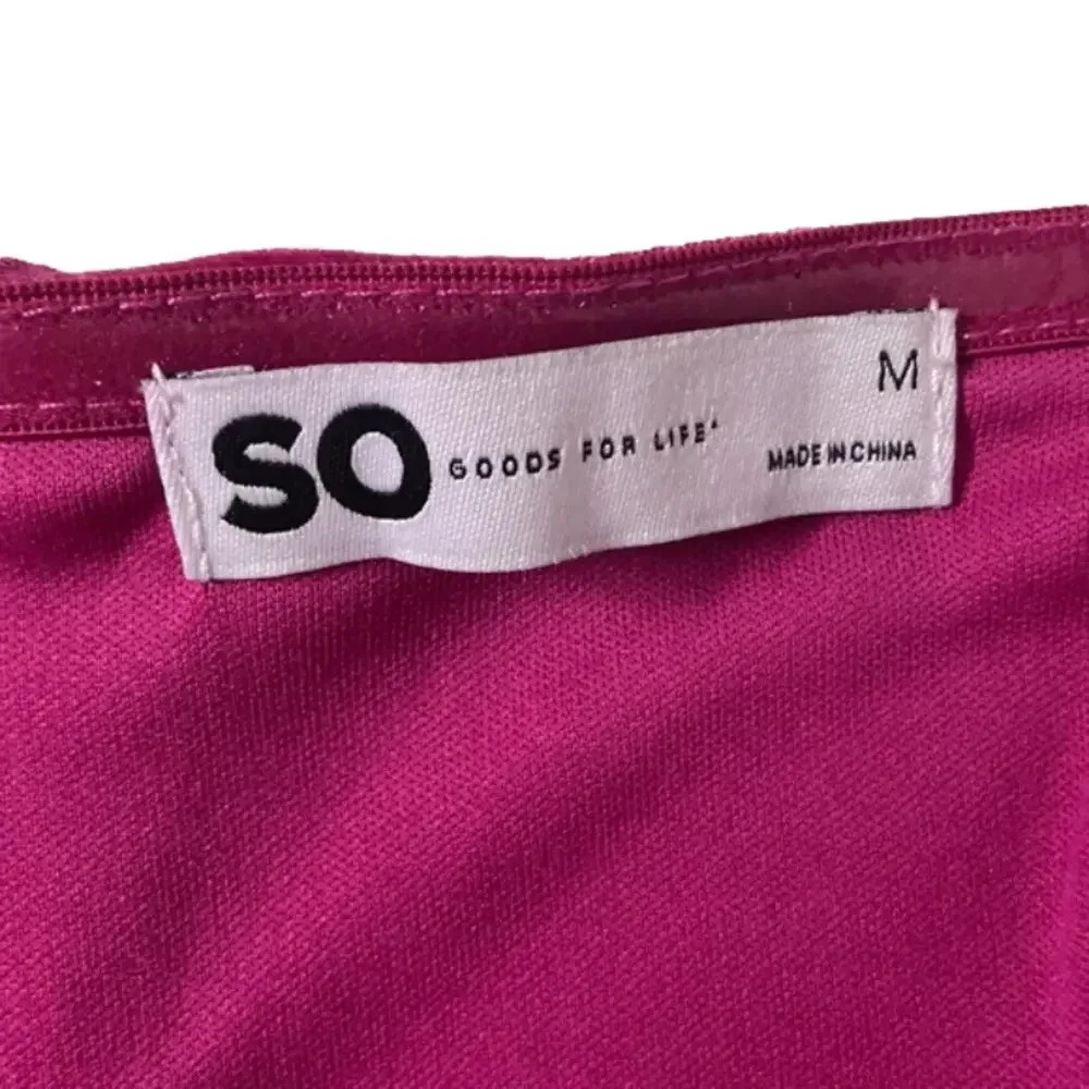 NWT hoco dress party dress medium mini dress strapless hot pink velvet v wire - Picture 10 of 14